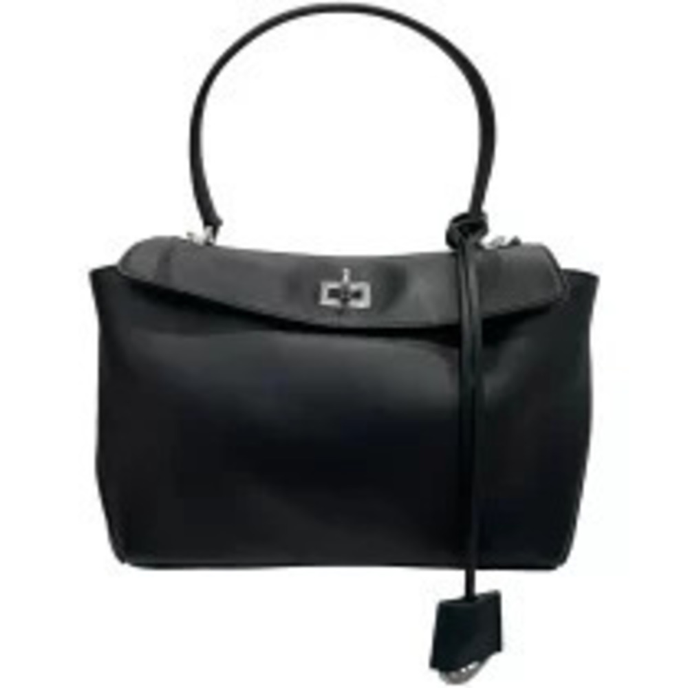 Balenciaga Rodeo Handbag Black Calfskin